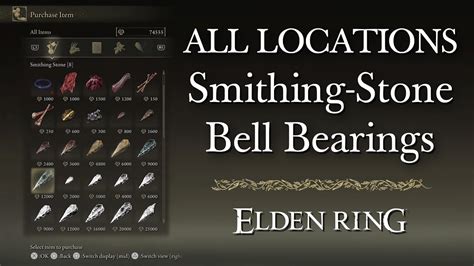 Where to Get All Smithing Stone Bell Bearings: A Journey Through Myth and Mechanics